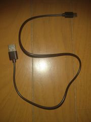 黒 USB TypeC 充電ケーブル 全長52cm