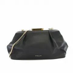 デメリエー DEMELLIER ブラックミニフローレンスクラッチ Black Mini Florence Clutch 2way クラッチバッグ clutch bag パーティバッグ チェーン レザー 黒 ブラック /YT