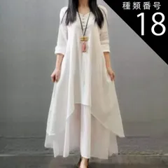 種類18：ブラック/2XL ロングワンピース ワンピース ロング丈 袖あり 長袖 Aライン ウエストリボン かわいい 大人可愛い きれいめ シンプル カジュアル 大人 上品 おしゃれ レトロ ラフ エレガント とろみ感 抜け感 無地 春 夏 10代 20代 3