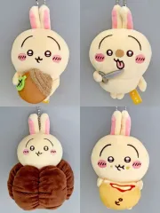 【中古】キーホルダー 全4種セット マスコット 「ちいかわマーケット ちいかわくじ ちいかわ なんか小さくてかわいいやつ うさぎだらけくじ」 D賞