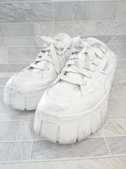 ◇ Θ PUMA プーマ 厚底 メイズ スタック スニーカー シューズ サイズ24.0㎝ ホワイト系 レディース E  【1507160002848】