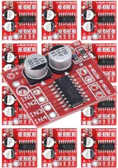 KITAX モータードライバー モジュール モータードライブモジュール 12個セット 2ch 直流 Hブリッジ レッド