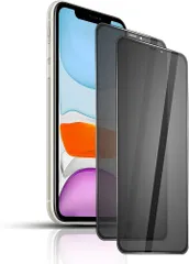 JACRON iPhone 11 / XR 強化ガラスフィルム 覗き見防止 プライバシー保護フィルム2枚セット硬度9H/気泡ゼロ/干渉しない/貼り付け簡単/指紋防止/撥水撥油(SDL-ICDS-651)