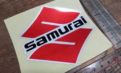 スズキ風　サムライ　反射ステッカー　ミドル