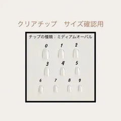 サイズ確認用チップ