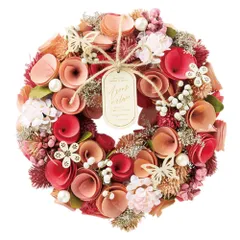 ☆ スタンダードピンク ☆ ナチュラルリース M ナチュラルリース M リース 造花 お花 フラワーアレンジメント プリザーブドフラワー フラワーギフト 箱入り 年中 オールシーズン 玄関 おしゃれ オシャレ リビング 可愛い かわいい インテリア 雑貨