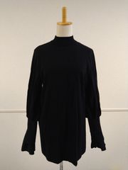 【新品未使用】 Harikae 23aw Back Slit Top ハリカエ バックスリット トップス ニット ワンピース チュニック ブラック sacai サカイ