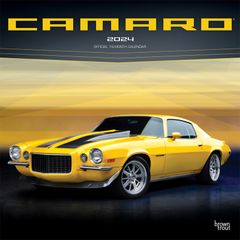 【輸入版】2024年 シボレー・カマロ カレンダー / ブラウントラウト 30.5 x 61 cm (Camaro  Calendar)