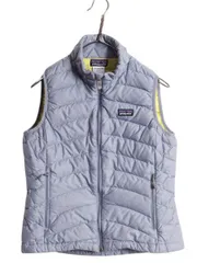 【お得なクーポン配布中!】 パタゴニア ダウン セーター ベスト レディース S / 古着 14年製 Patagonia フルジップ 800フィル グース 重ね着 パッカブル アウトドア 灰のサムネイル