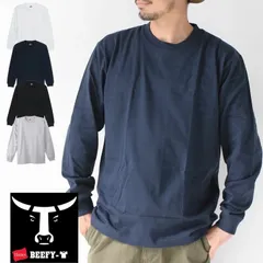 メンズ 長袖 カットソー Hanes BEEFY-T ロングスリーブTシャツ H5186