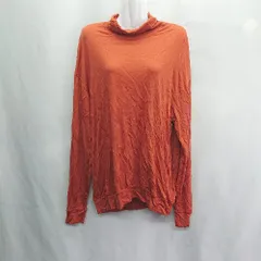 ◇ ⊇ ADAM ET ROPE アダムエロペ ハイネック 長袖 ニットトップス サイズL オレンジ メンズ E  【1409100010350】
