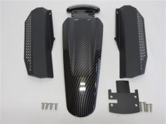 TRIUMPH用 スピード400 Speed 400 Scrambler 400X 2024 以降 フロント ハイフェンダー & プロテクター カーボン調 
