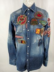 DSQUARED2　ディースクエアード　デニムシャツ　サイズ　36　ワッペン　洋服　レディース