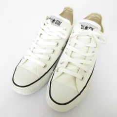 未使用 CONVERSE コンバース ALL STAR PLTS EP OX オールスター 厚底 プラットフォーム ローカット スニーカー 5SD436 24.5cm ホワイト レディース 古着 中古 USED