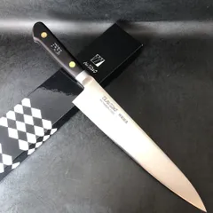 No.01387 包丁牛刀本焼富士山波紋残月波紋スウェーデン鋼k120