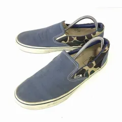 VANS/バンズ★サイド迷彩/カモフラ柄/スリッポン【27.0/水色系】◆H-56