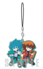 【中古】ストラップ(キャラクター) 遊城十代(ユベルVer.)＆ヨハン・アンデルセン 「遊☆戯☆王シリーズ ペアクリアラバーストラップ」