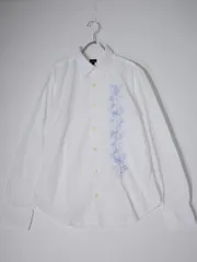 PS Paul Smithピーエス ポールスミス 花柄フラワー刺繍デザイン コットン長袖ドレスシャツ【M】【MSHA78456】