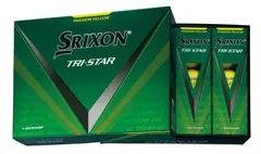 新品 ダンロップゴルフボール SRIXON TRI-STAR4 2024年モデル 1ダース(12個入り) プレミアムパッションイエロー