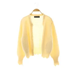 マディソンブルー MADISONBLUE MB214-8027 パールカーディガン ニット 00 XS イエローベージュ /ES ■OS