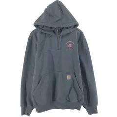 古着 カーハート Carhartt Buchanan Prep Plant Loose Fit RAIN DEFENDER ハーフジップ アドバタイジング/eaa523133