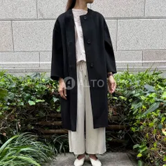★出荷の前にプレスをかけて配送★ 【2025-2026秋冬物モデル】S Max Mara エス マックスマーラ HELENE ヘレーネ 9016035106013 013 ブラック ウール ダブルフェイス コート ミドル丈 レディースのサムネイル