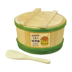 ⭐︎高級品⭐︎ 味噌桶（藤井製桶所製 味噌出来高6kg用） 吉野杉 漬物桶 こだわり国産 麹,味噌,甘酒 まるみ麹本店｜木桶 麹屋の米麹甘酒