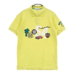 サイズ：4 JACK BUNNY ジャックバニー  半袖ポロシャツ ワッペン  イエロー系 [240001743710]# ゴルフウェア メンズ ストスト