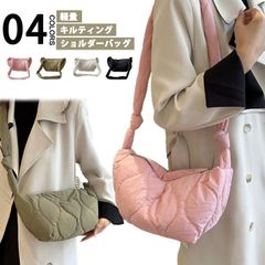 小さめ カジュアル 三日月型 かばん トートバッグ キルティング 大人 鞄 バッグ 4色 斜めがけ 軽量 軽い ショルダーバッグ おしゃれ かわいい ショルダーバッグ レディース 肩掛け 肩かけ シン#frien562612