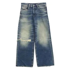 VIH20A loose fit oil coating denim