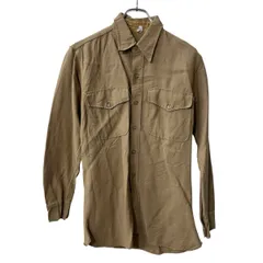 長袖 無地シャツ M～ ベージュ 無地 シンプル 胸ポケット 長袖シャツ トップス 春物 a710-6140