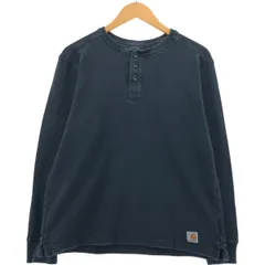 古着 カーハート Carhartt RELAXED FIT ヘンリーネック サーマルロンT ワッフル メンズM相当/eaa555254