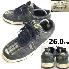 NIKE/ナイキ★031012 VX/DUNK LOW PREMIUM/ローカットスニーカー【size:26.0/navy/ネイビー】チェック柄/sneakers/Shoes/trainers◆sE-059<sale>