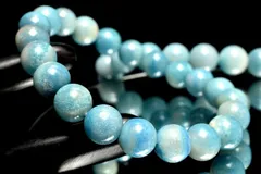 希少◇空色ブルー トロレアイト (トロール石)　11mm　ブレスレット 1個売り パワーストーン 天然石 _BG5785-11