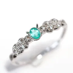 パライバトルマリン ブラジル産 0.061ct リング k10 セミオーダー枠 f-8