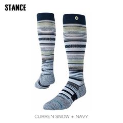 STANCE CURREN SNOW + NAVY スタンス ソックス 靴下 スノーボード
