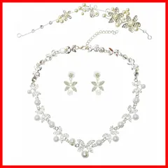 【人気商品】【在庫処分】【特価商品】【在庫セール】【特別セール】レディース アクセサリー イヤリング ネックレス ティアラ 3点セット