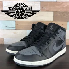 NIKE AIR JORDAN 1 MID ナイキ エアジョーダン1 ミッド ブラック ダーク グレー 28cm U07326 554724-041