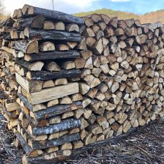 受け渡し予定者決定】ナラ乾燥薪38㎝中割り軽トラック一台分