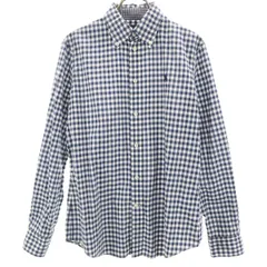 RALPH LAUREN ラルフローレン チェック 長袖 ボタンダウンシャツ 8 キッズ 古着
