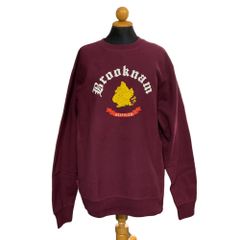 ◆未使用品◆ ACAPULCO GOLD アカプルコゴールド BROOCKNAM CREWNECK クルーネックスウェット バーガンディ サイズM V78091NC