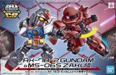 [중고] 플라스틱 모델 SD 건담 크로스 실루엣 RX-78-2 건담 & 샤아 전용 자쿠 II [기동 전사 건담] [5060276]