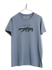 【お得なクーポン配布中!】 18年製 USA製 パタゴニア フィッツロイ ベア プリント 半袖 Tシャツ メンズ L Patagonia アウトドア グラフィック スリムフィット イラスト