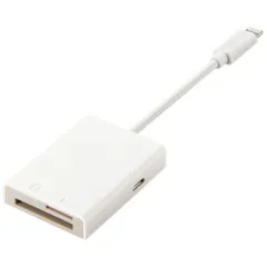 Lightningカードリーダー MR-LC201WH 【エレコム】