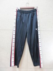 PUMA プーマ ジャージ ロングパンツ ウエストゴム ロゴ ネイビー系 SSサイズ
