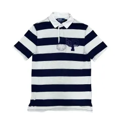 ポロ サザンアソシエーション ストライプ ラグビーシャツ ( M ）