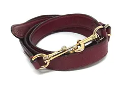 COACH コーチ レザー バッグ用 ショルダーストラップ クロスボディ 斜め掛け レディース ボルドー系 DK3085