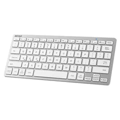 在宅勤務 テレワーク リモート マルチペアリング 小型 シルバー コンパクト iPhone/iPad/Mac 省電力 US配列 キーボード BSKBB335SV ワイヤレス 5.0 Bluetooth バッファロー