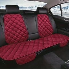 カーシートカバーセット豪華なカーシートカバーリアクッション通気性プロテクターマットパッドユニバーサル自動車インテリアバックリアバックレストシートクッション
