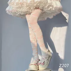 ロリータ パンスト 包帯 白 ゴスロリ 網タイツ コスプレ 衣装 病みかわ 靴下